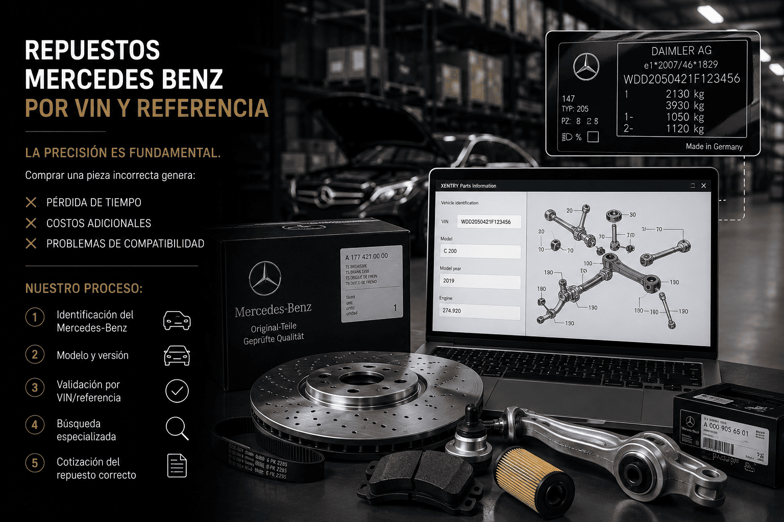 Distribuidor de Repuestos Mercedes Benz en Bogotá