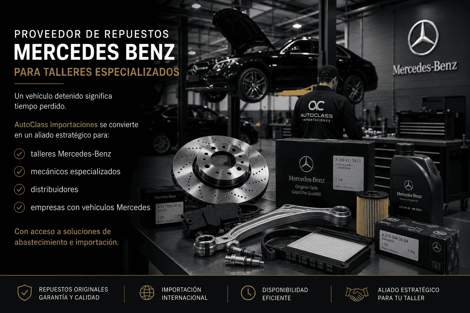 Distribuidor de Repuestos Mercedes Benz en Bogotá