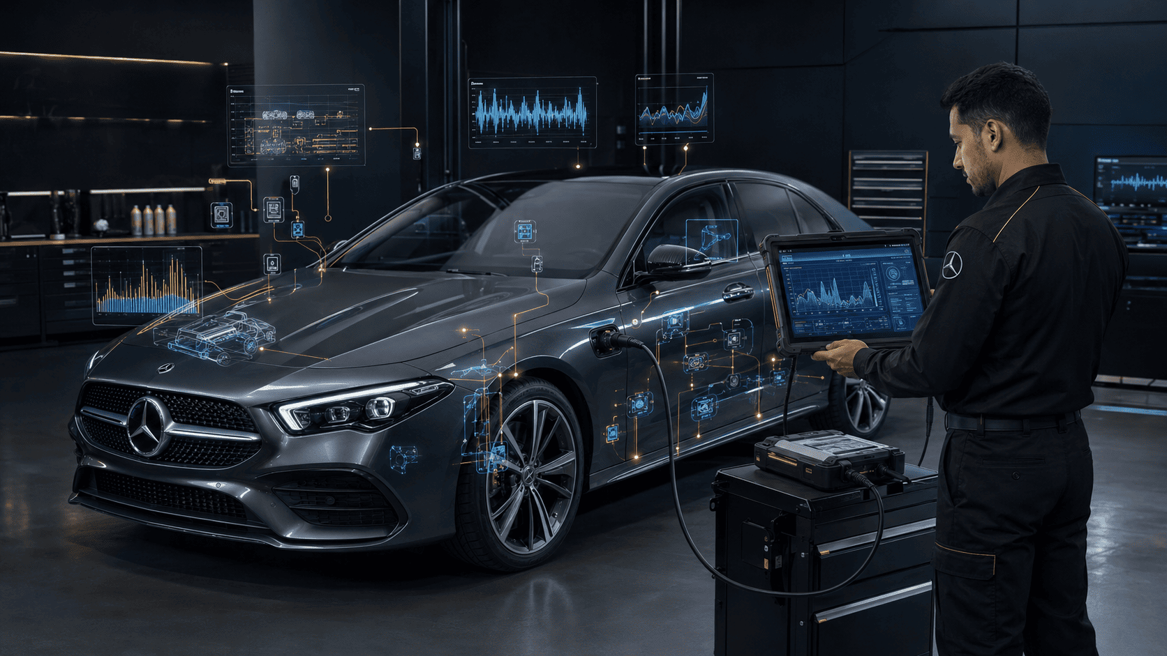 Diagnóstico especializado Mercedes-Benz antes de intervenir