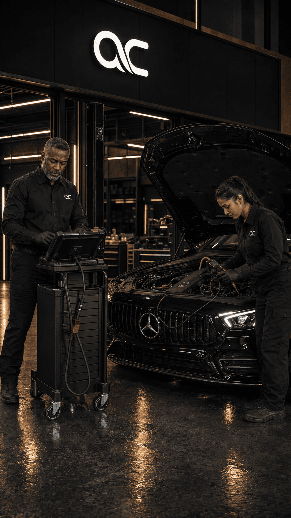Contacto por correo con Auto Class para servicio Mercedes-Benz