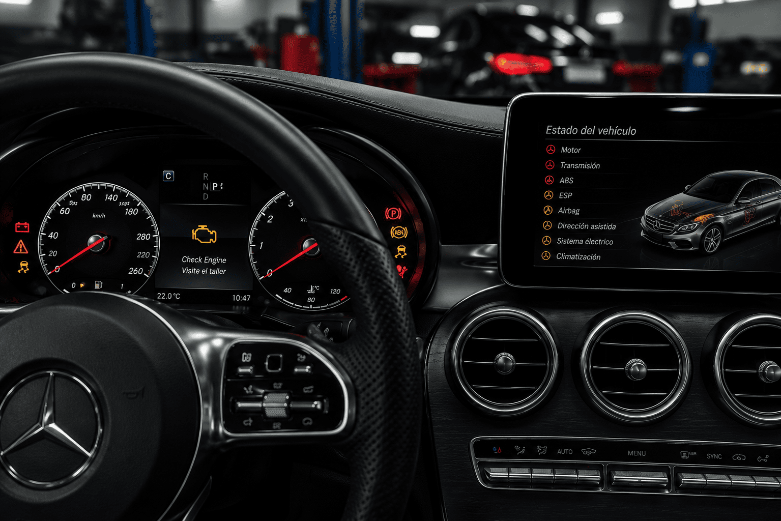 Servicio especializado en diagnostico y mantenimiento mercedes benz