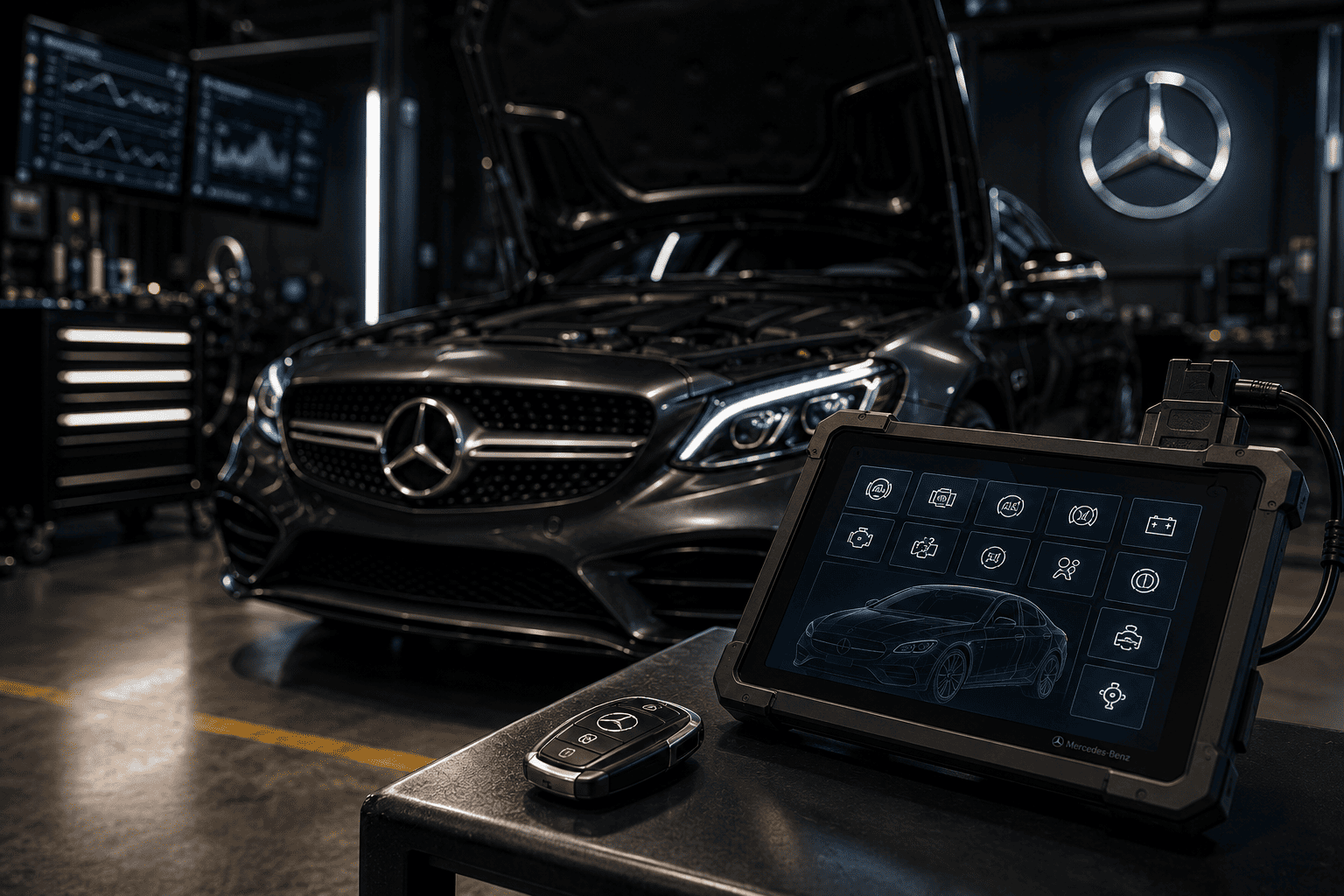Servicio especializado en diagnostico y mantenimiento mercedes benz