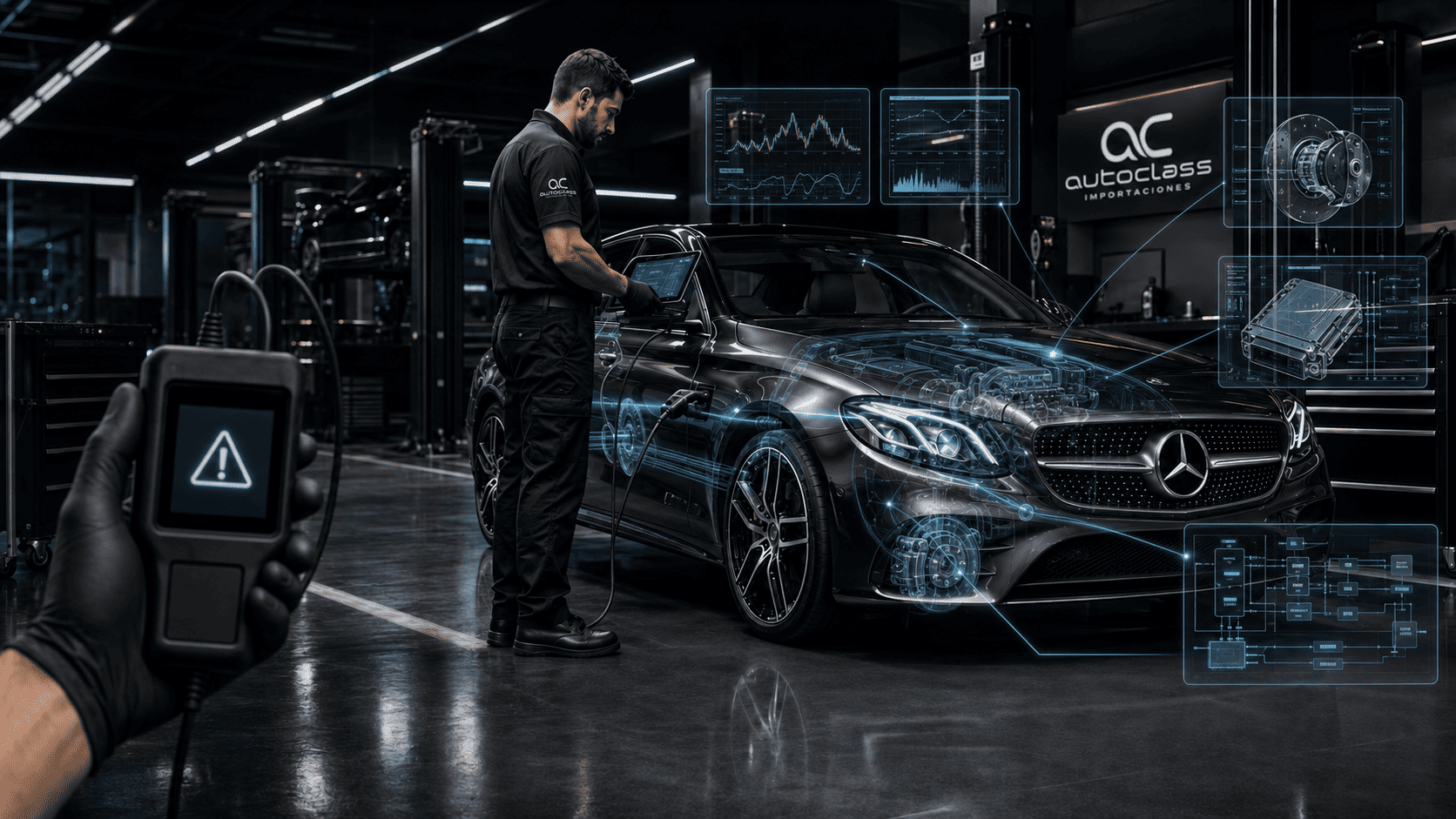 Sistemas revisados durante el diagnóstico Mercedes-Benz en AutoClass