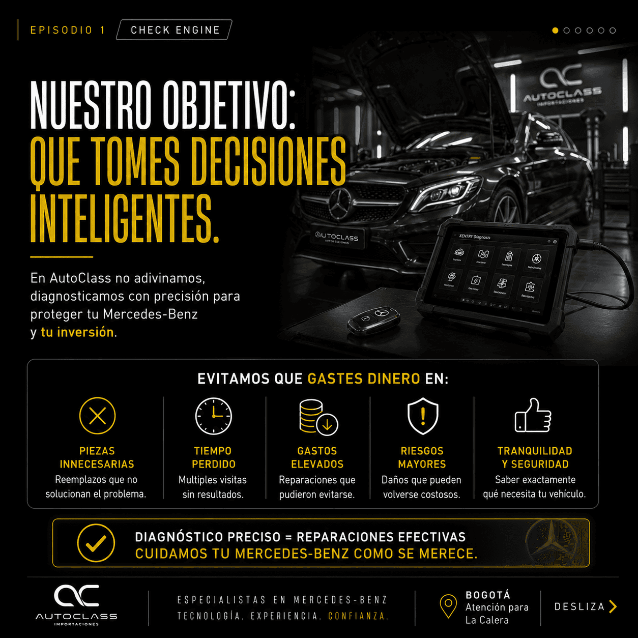 diagnostico mercedes benz bogota la calera