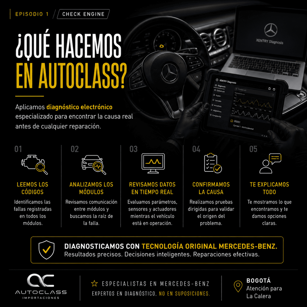 diagnostico mercedes benz bogota la calera