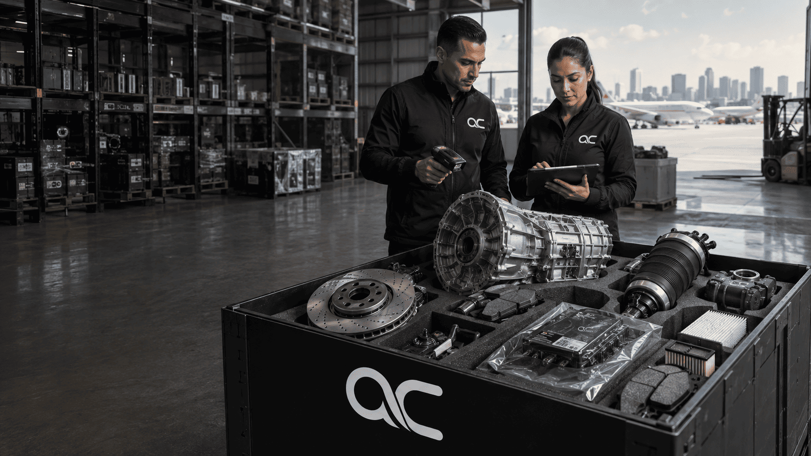 Centro AutoClass en Miami para importar repuestos Mercedes-Benz a Medellín