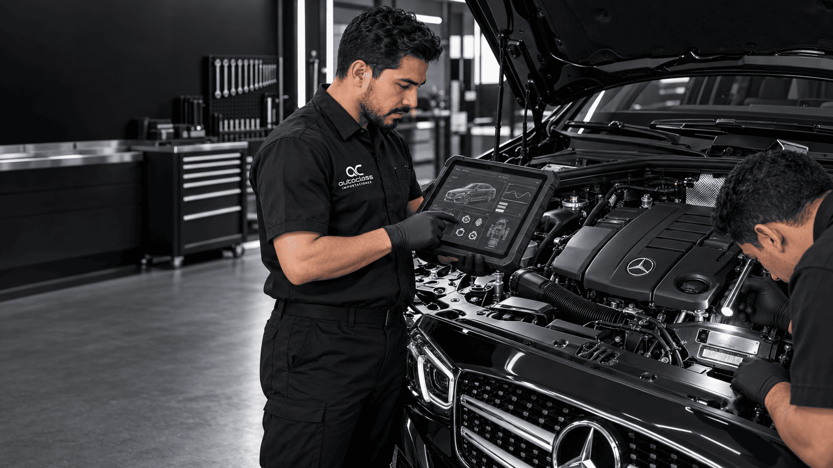 Diagnóstico de motores Mercedes-Benz por VIN y código de motor en Bogotá